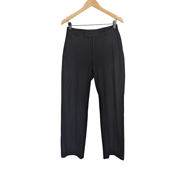 A.P.C Women's Black Straight Leg Cotton Dress Pants - Picture 1 of 8